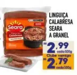 Supermercados Avenida Linguiça calabresa seara a granel oferta