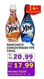 Assaí Atacadista Ypê - amaciante concentrado tipos oferta