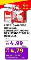 Assaí Atacadista Vida - leite longa vida integral, semidesnatado ou desnatado oferta