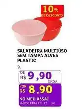Assaí Atacadista De - saladeira multiuso sem tampa alves plastic oferta