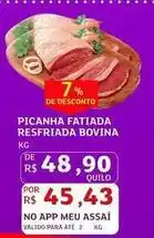 Assaí Atacadista Bovina - picanha fatiada resfriada bovina oferta