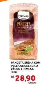 Frimesa - panceta suína com pele congelada a vacuo