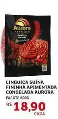 Aurora - linguiça suína fininha apimentada congelada