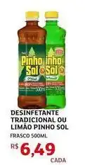 Assaí Atacadista Pinho sol - desinfetante tradicional ou limão oferta