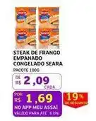 Assaí Atacadista Seara - steak de frango empanado congelado oferta