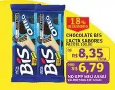 Assaí Atacadista Bis - chocolate lacta sabores oferta