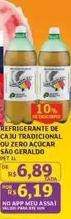 Assaí Atacadista São geraldo - refrigerante de caju tradicional ou zero açúcar oferta