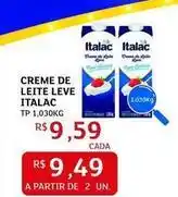 Assaí Atacadista Italac - creme de leite leve oferta