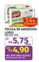 Assaí Atacadista Lopes - fecula de mandioca oferta