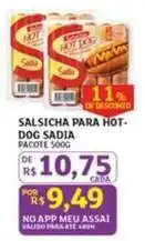 Assaí Atacadista Sadia - salsicha para hot-dog oferta