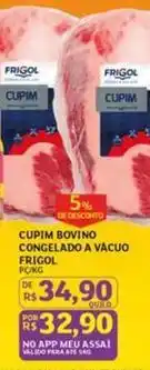 Assaí Atacadista Frigol - cupim bovina congelado a vacuo oferta