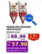 Assaí Atacadista São vicente - requeijão cremoso oferta