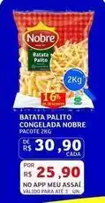 Assaí Atacadista Nobre - batata palito congelada oferta