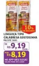 Assaí Atacadista Gostosinha - linguiça tipo calabresa oferta