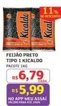 Assaí Atacadista Kicaldo - feijão preto tipo 1 oferta