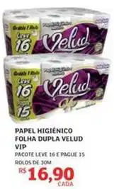 Velud - papel higiênico folha dupla vip