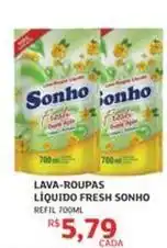 Assaí Atacadista Sonho - lava-roupas liquido fresh oferta