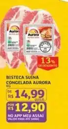 Assaí Atacadista Aurora - bisteca suína congelada oferta