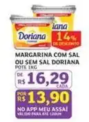 Assaí Atacadista Doriana - margarina com sal ou sem sal oferta