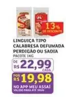 Assaí Atacadista Prezato sadia - linguiça tipo calabresa defumada oferta