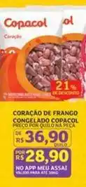 Assaí Atacadista Copacol - coração de frango congelado oferta
