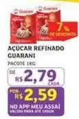 Assaí Atacadista Guarani - açúcar refinado oferta