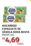 Assaí Atacadista Dona benta - macarrão espaguete de semola oferta