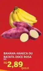 Assaí Atacadista Banana-nanica ou batata-doce rosa oferta