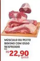 Assaí Atacadista Bovino - músculo ou peito bovino com osso resfriado oferta