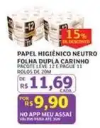 Assaí Atacadista Carinho - papel higiênico neutro folha dupla oferta