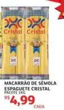 Assaí Atacadista Cristal - macarrão de semola espaguete oferta