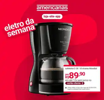 Cafeteira c-30 18 xicaras mondial