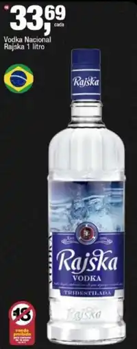 Frangolândia Vodka nacional rajiska 1 litro oferta