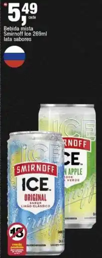 Frangolândia Bebida mista Smirnoff Ice 269ml lata sabores oferta