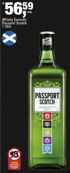 Frangolândia Whisky Escocês Passport Scotch oferta