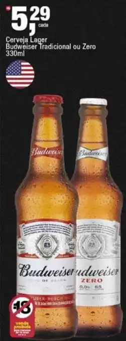 Frangolândia Cerveja Lager Budweiser Tradicional ou Zero oferta