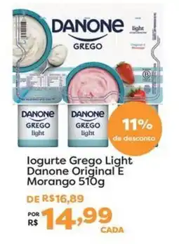 Mercadinhos São Luiz Iogurte grego light danone original e morango oferta