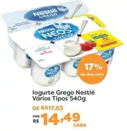 Mercadinhos São Luiz Iogurte grego nestlé vários tipos oferta