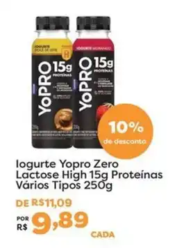 Mercadinhos São Luiz logurte yopro zero lactose high 15g proteínas vários tipos oferta