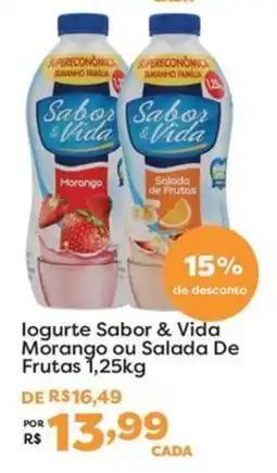 Mercadinhos São Luiz Iogurte sabor & vida oferta
