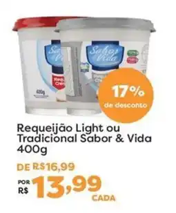 Mercadinhos São Luiz Requeijão Light ou Tradicional Sabor & Vida oferta
