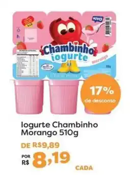Mercadinhos São Luiz Iogurte Chambinho Morango oferta