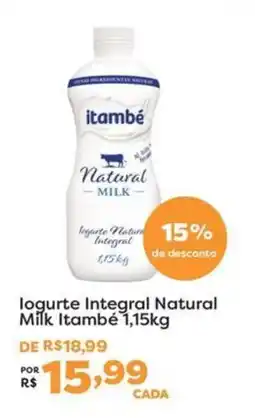 Mercadinhos São Luiz logurte integral natural milk itambé oferta