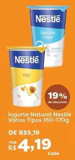 Mercadinhos São Luiz logurte natural nestlé vários tipos oferta