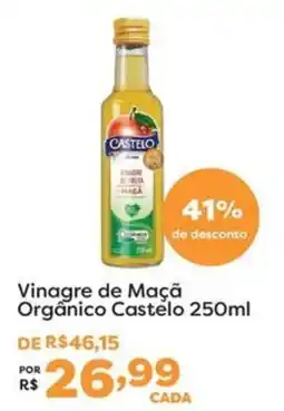 Mercadinhos São Luiz Vinagre de Maçã Orgânico Castelo oferta
