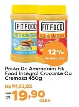 Mercadinhos São Luiz Pasta de amendoim fit food integral crocante ou cremosa oferta