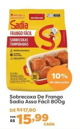Mercadinhos São Luiz Sobrecoxa de frango sadia assa fácil oferta