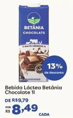 Mercadinhos São Luiz Bebida Láctea Betânia Chocolate oferta