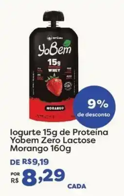 Mercadinhos São Luiz logurte 15g de proteina yobem zero lactose morango oferta