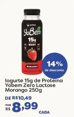 Mercadinhos São Luiz logurte 15g de proteina yobem zero lactose morango oferta